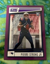 2022 Panini Score Purple Football #337 Pierre Strong Jr. RC Patriots NM/MT