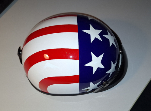 Braincap Helm USA / Stars + Stripes-Design, Größe ca. L, neu - Bild 2 von 3