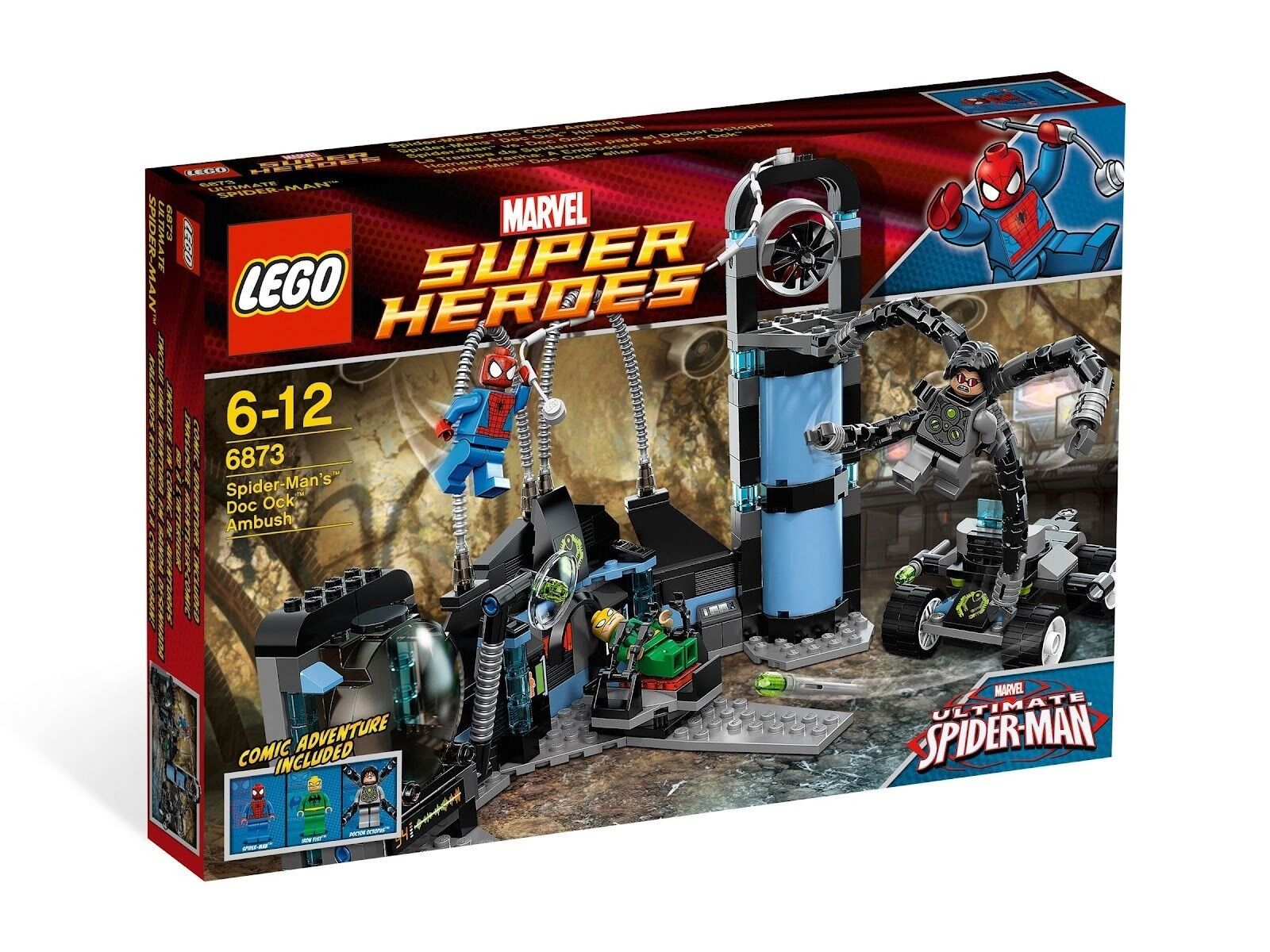 Lego Marvel Super Heroes 6873 SPIDERMAN'S DOCK OCK AMBUSH Iron Fist NEW SEALED