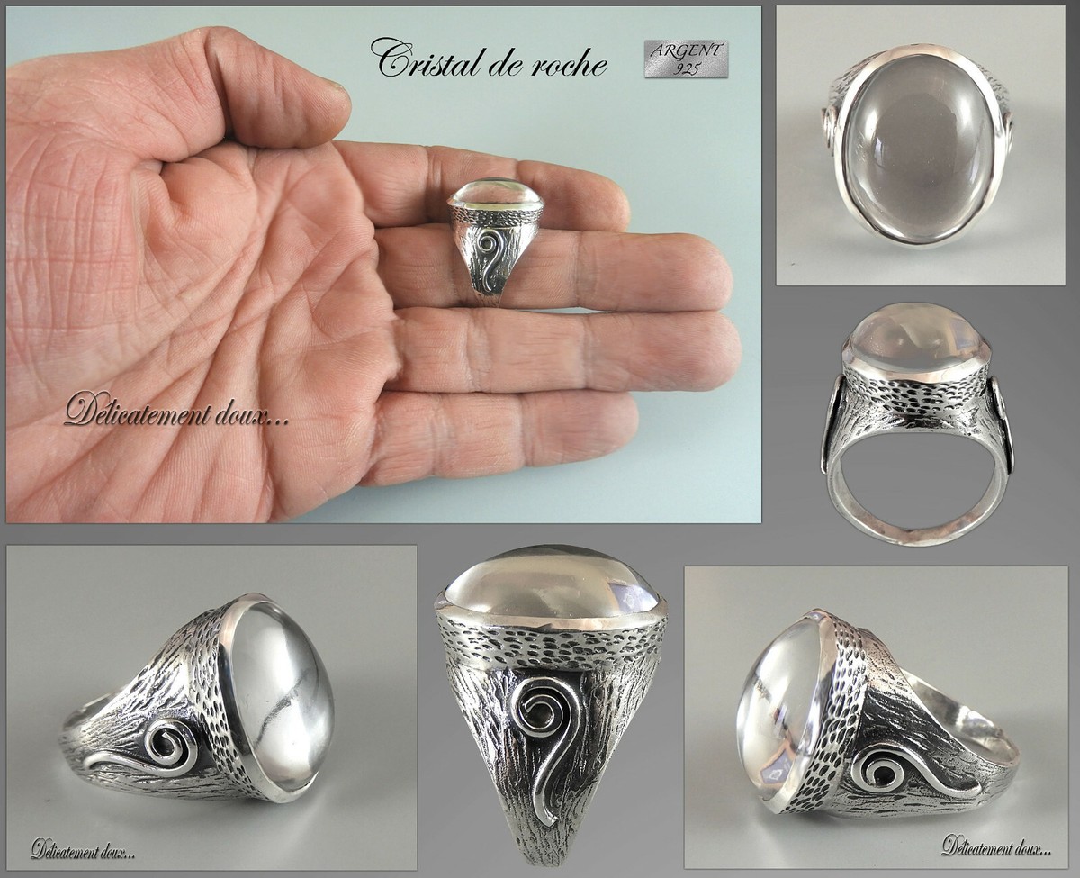 B26AG Neuf Jolie Bague Argent Massif Rhodié 925 Strass Diamant Lot