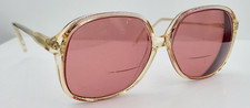 Vintage Luxottica Mindy Brown Translucent Oval Oversized Sunglasses FRAMES ONLY