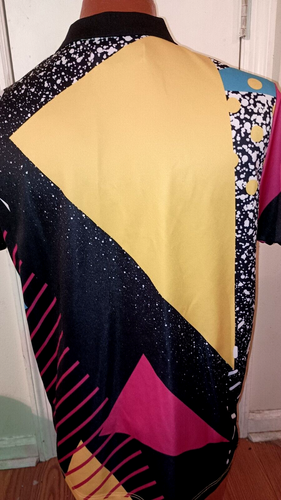 Black Pyramid Men's Large Multicolor Vinyl Logo Short Sleeve Polo. - Picture 3 of 4