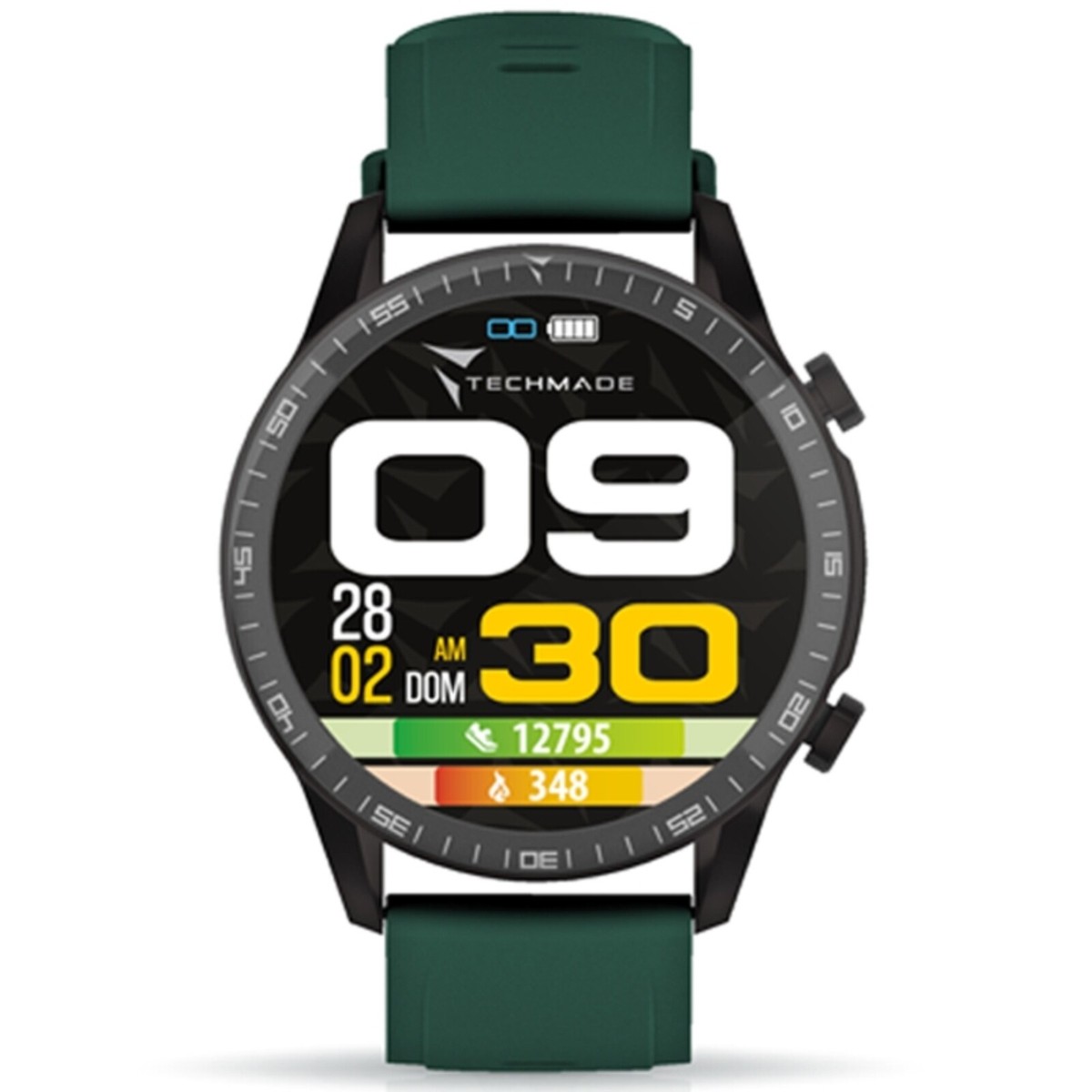 Orologio Smartwatch TECHMADE TM-ROCKS-GR Cinturino In Silicone