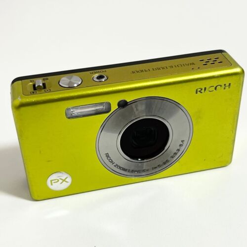 Ricoh PX Lime Green 5X Optical Zoom 16MP Digital Camera Working Digicam Used JP - Picture 3 of 6