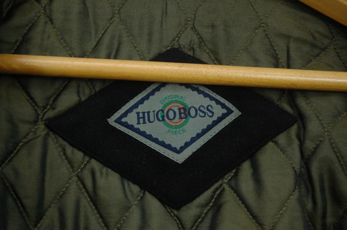 Vintage Hugo Boss Cashemere Wool Warm Bomber Jacket Size 52 - Picture 6 of 9