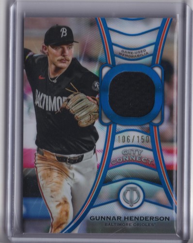2025 Topps Tribute #TT-GH Gunnar Henderson Tributaries Blue #/150 - Picture 1 of 2