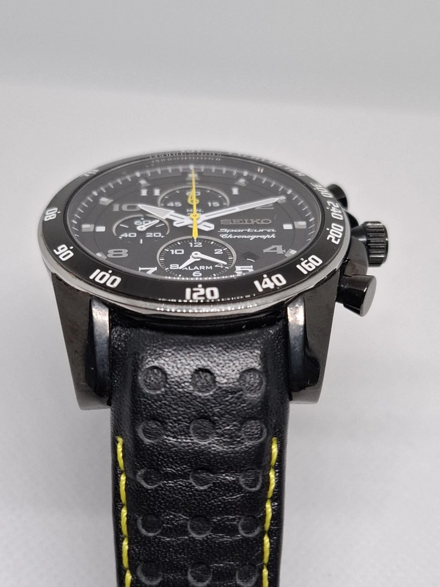 Seiko Sportura Armband Uhr Chronograph - 7T62 0PCB with Box and Papers