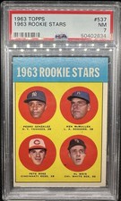 1963 Topps #537 Rookie Stars (Pete Rose) - PSA 7
