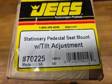 JEGS 70225 Stationary Pedestal Seat Mount, Tilt & Height Adjustable