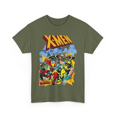 Giant Size X-Men T-Shirt Dave Cockrum Art Wolverine Storm Nightcrawler Marvel T