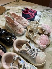 Girl Toddler Baby Kid Shoes Size 4 Pink Casual Mint Condition