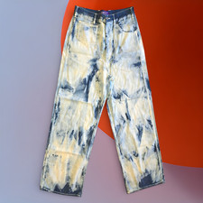 RALPH LAUREN COLLECTION PURPLE LABEL 31 Lightweight Bleached Denim Wide Jeans