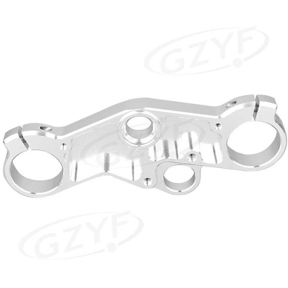 Silver Upper Front Triple Tree End Top Clamp for Suzuki GSXR600 750 GSXR1000 - Image 4 of 4