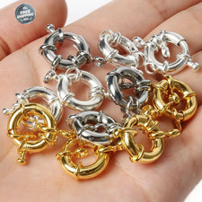Round Claw Spring End Clasps DIY Jewelry Clavicle Necklace Connectors 5Pcs/Lot