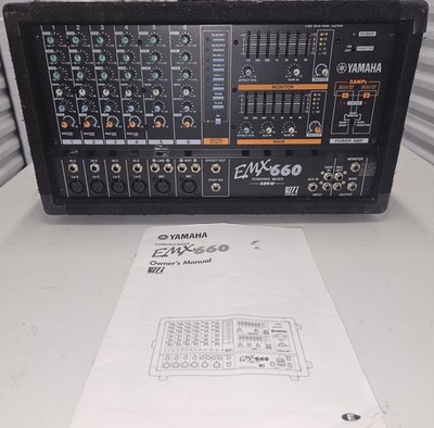 YAMAHA EMX660 Powered Mixer - 2 AMPS (300w + 300w) | eBay