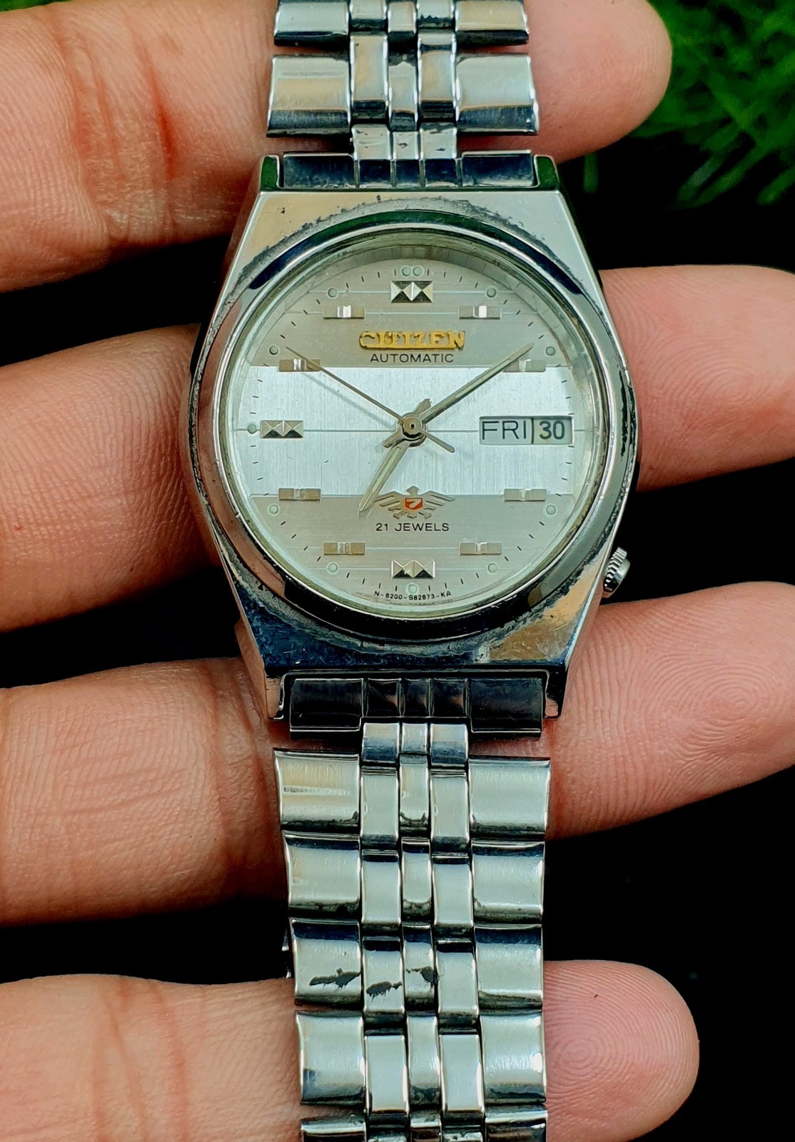 Of Day Automatic Jewels Men 4-039556 Made Watch 21 Date Vintage Japan Citizen - vintagewatches.pk