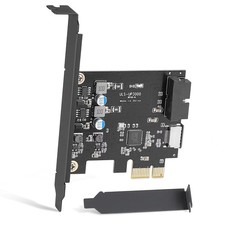 PCIe x1 to USB 3.2 GEN1 5Gbp 19pin Front Panel Header to Type-c Front Panel ...