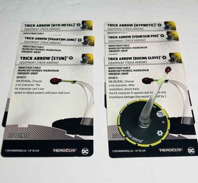 Heroclix Trick Arrow 007 A,B,C,D,E,F,G - DC - Masters of Time Set