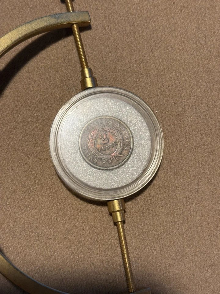 1864 LARGE MOTTO TWO CENT PIECE LOTSA FLASHY MAGENTA AND GOLDEN RED UnGraded - Image 2 of 4