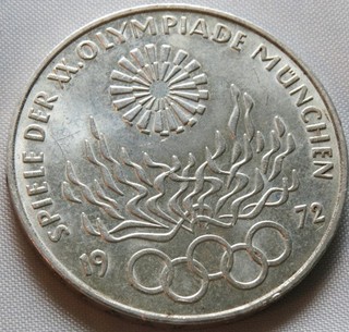 10 MARK 1972D DUITSLAND ZILVER .625 32.6 mm 15.60 g VF