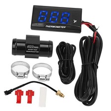 Motorcycle Water Temperature Gauge, Ultra Thin Design, Digital Display, Blue
