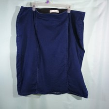 Navy Blue Skirt Women's Knee Length Work Office Stretch Skirt