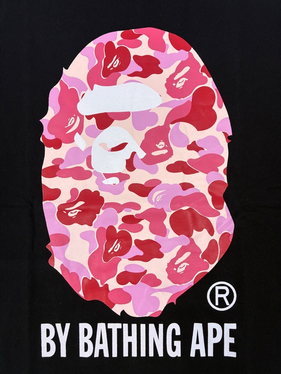 BAPE Pink Camo By Bathing Ape Tee Black Size M | eBay