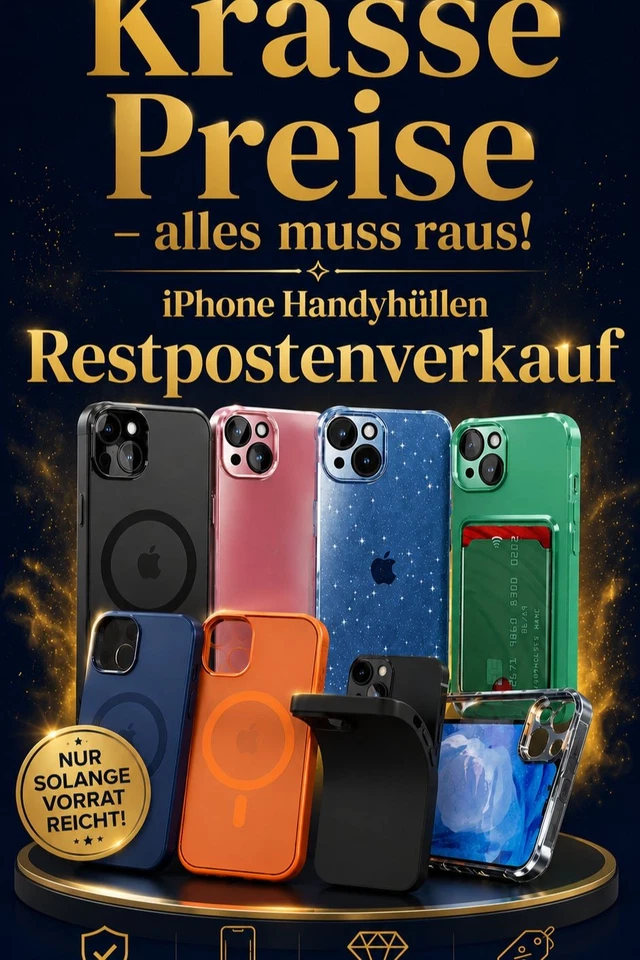 iPhone Handyhüllen Restpostenverkauf - alles muss raus