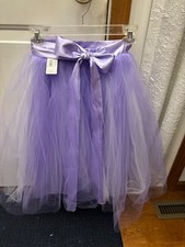 2 TuTus Beautiful full length Lavender TuTu and one White High Low Style OSFM