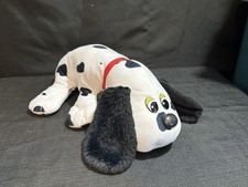 Black An White Pound Puppie With Dog Tag has Stains See Pictures