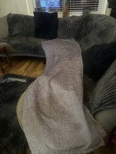 Silver Grey Eyelet Curtains 54x84