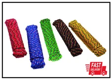 Assorted Colors Polypropylene Diamond Braid Rope  3/8 in. x 50 ft. Durable NEW