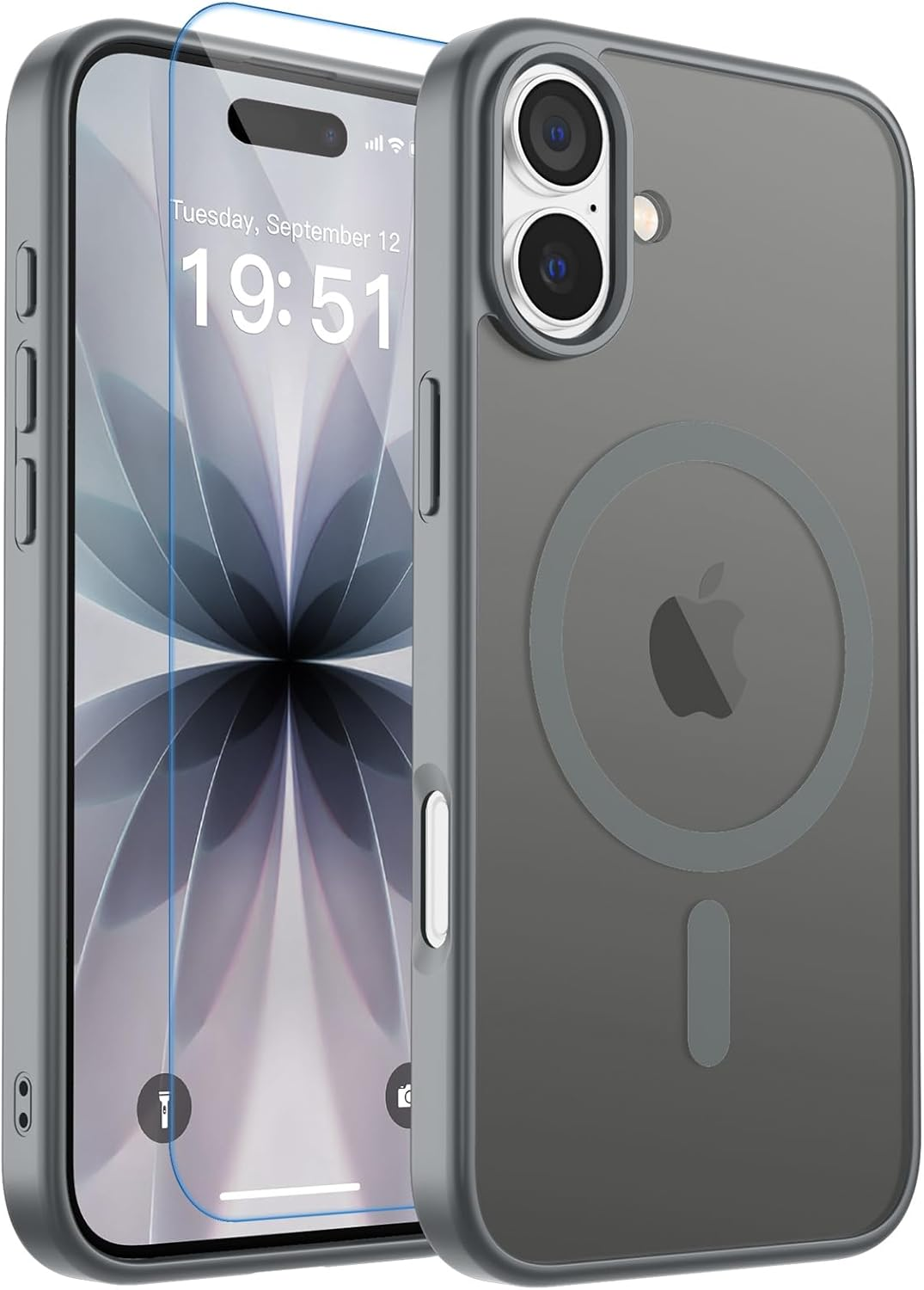 Magnetic for Iphone 17 Case, [Compatible with Magsafe] [With 1 Tempered Glass Sc