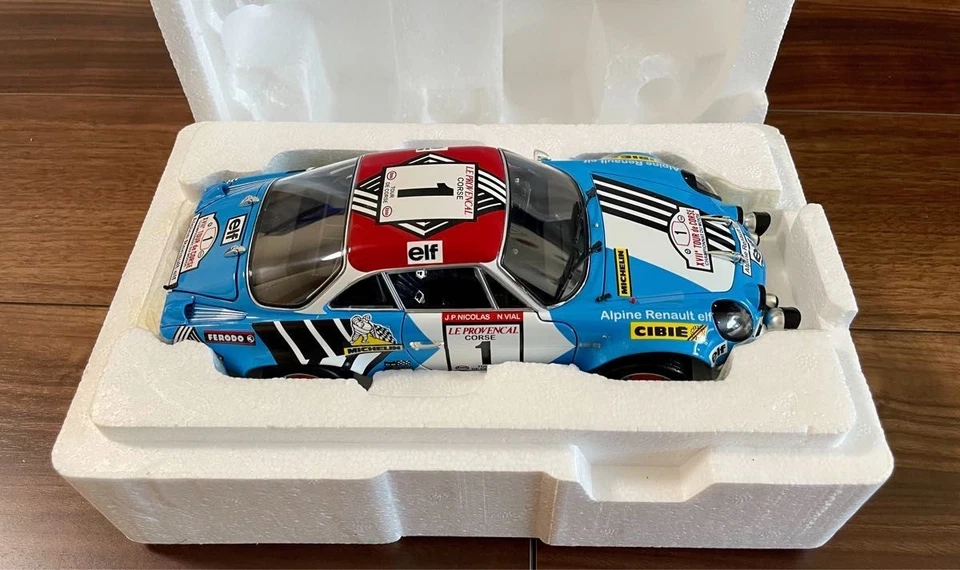 Renault Alpine A110 1973 Tour de Corse #1 (1/18 Scale Kyosho Original KS08485A) - Image 2 of 4