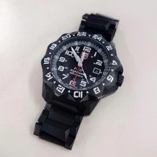 Luminox Nighthawk F-117 Ref. 6422 Pilot Watch Black Stainless Steel Tritium