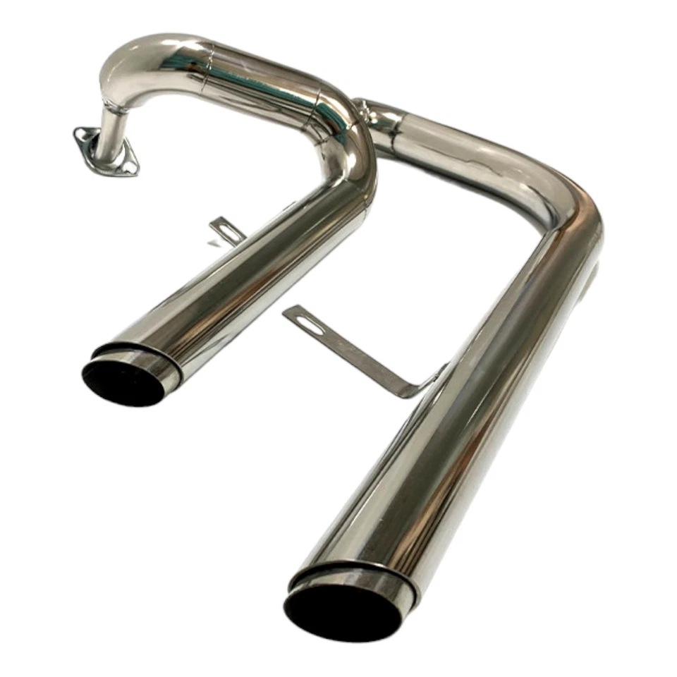 Système D'Échappement Complet Pour Yamaha XV 125 250 Virago Chrome - Photo 2/4