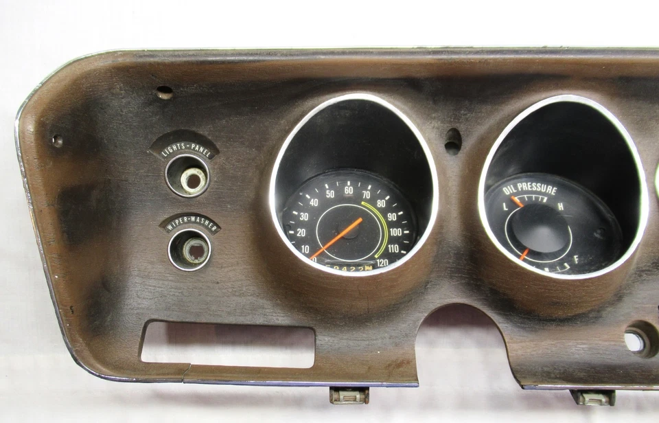 71 72 73 74 Charger Road Runner Satellite GTX rallye dash gauge bezel assembly - Image 2 of 4