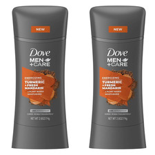 Dove Men Care Deodorant Turmeric  Fresh Mandarin for Men 2.6 oz Set of 2