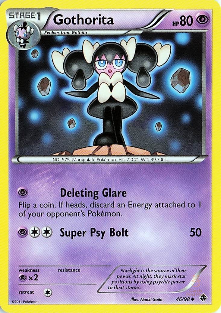 Gothorita 46/98 Emerging Powers Uncommon Pokemon NM