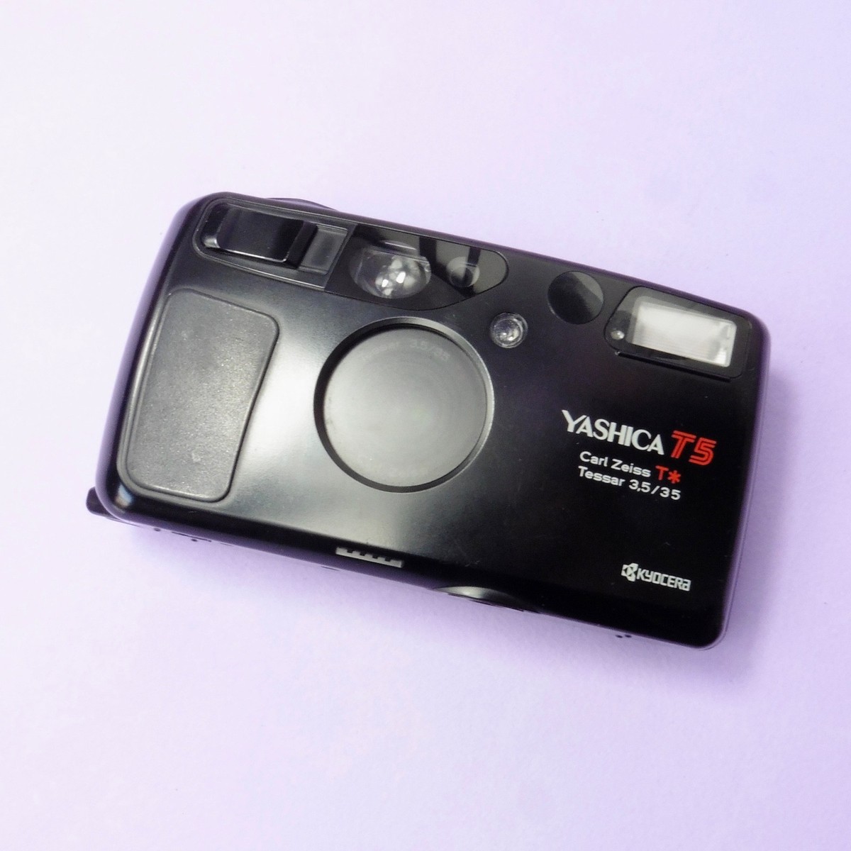 Appareil Photo Yashica T5 Compact – Carl Zeiss Tessar 35mm – Testé Et Fonctionne