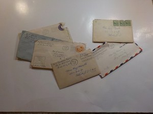 6 WW2 Letters Soldier To Wife 83rd Armored Long Island New York WWII Soldier Lot