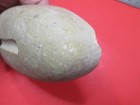NATIVE AMERICAN HAND CARVED BOAT STONE PENDANT GORGET 1800S DRESS RARE ORIGINAL — photo 10