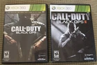 Call of Duty Black Ops I & II (1 & 2, Bundle LOT, Xbox 360) CIB TESTED No Papers