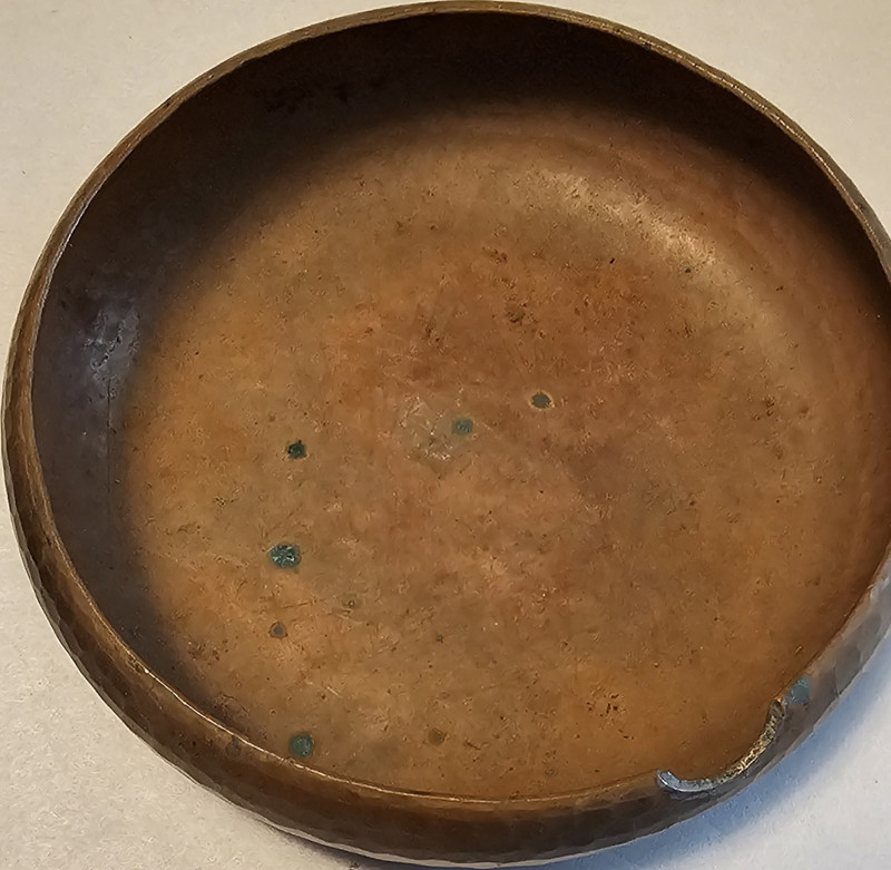 Roycroft small Copper ash tray with mark 