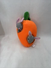 ZippyPaws Burrow Bounty Bunny-n-carrot Dog toy