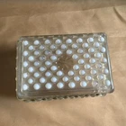 Vintage Anchor Hocking Hobnail Moonstone Opalescent Trinket Box Rectangle Glass
