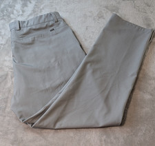 Greg Norman Pants Mens 36x29 Gray Stretch Golf Performance Pants Flat Front