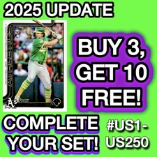 2025 Topps UPDATE Series Base Singles YOU COMPLETE YOUR SET #US1-US250 U-PICK 🔥