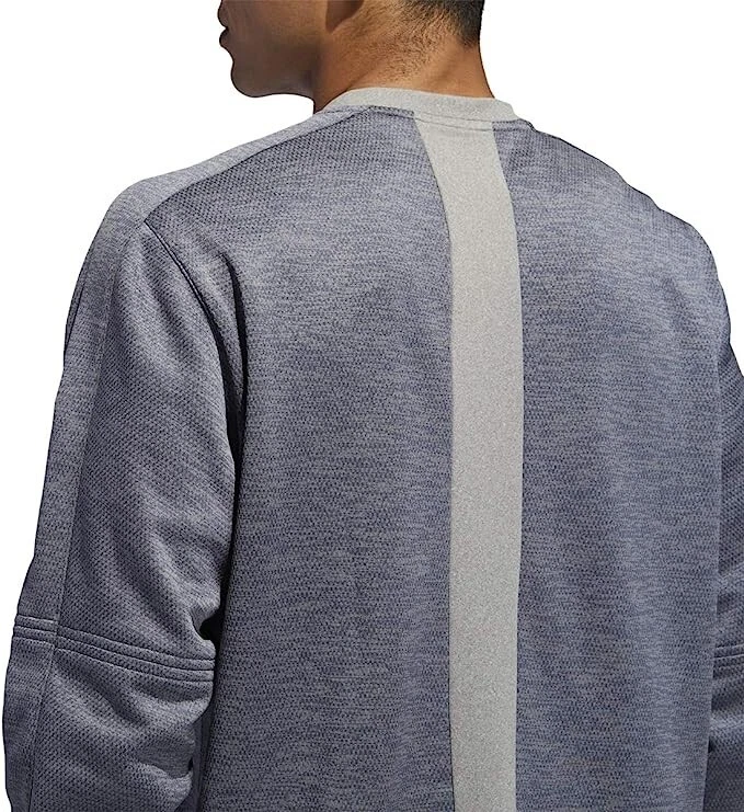 Pullover polar Adidas Fielder's Choice bolsillo canguro para hombre, gris, XS, NUEVO CON ETIQUETAS Foto 3 de 4