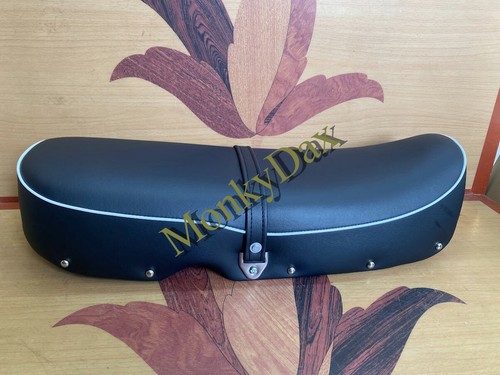 Honda CB450 1965-1968 asiento estilo labio. Sillín de doble asiento CB450 K0 negro Bomber. - Imagen 2 de 12